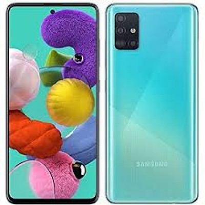 Samsung Galaxy A51 (128GB, 4GB) 6.5", 48MP Quad Camera, Dual SIM GSM Unlocked A515F/DS- Global 4G LTE International Model - Prism Crush Blue