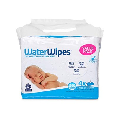WaterWipes Textured, Sensitive, Unscented Baby and Toddler Soapberry Wipes